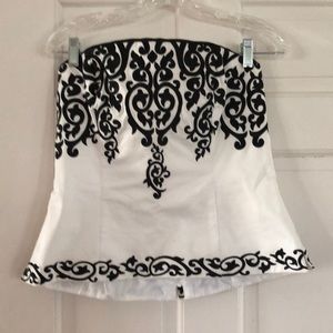 White House Black Market bustier top size 12.